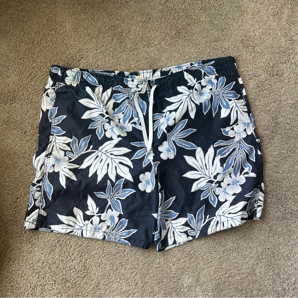 Merona Men’s Swim Trunks With Netted Lining And Drawstring Waistband - Size XXL